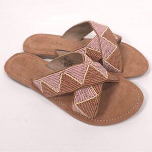 NWB Roan by Bedstu Women’s Quality Bahama Bead Sandals Scoop Bead Scobed